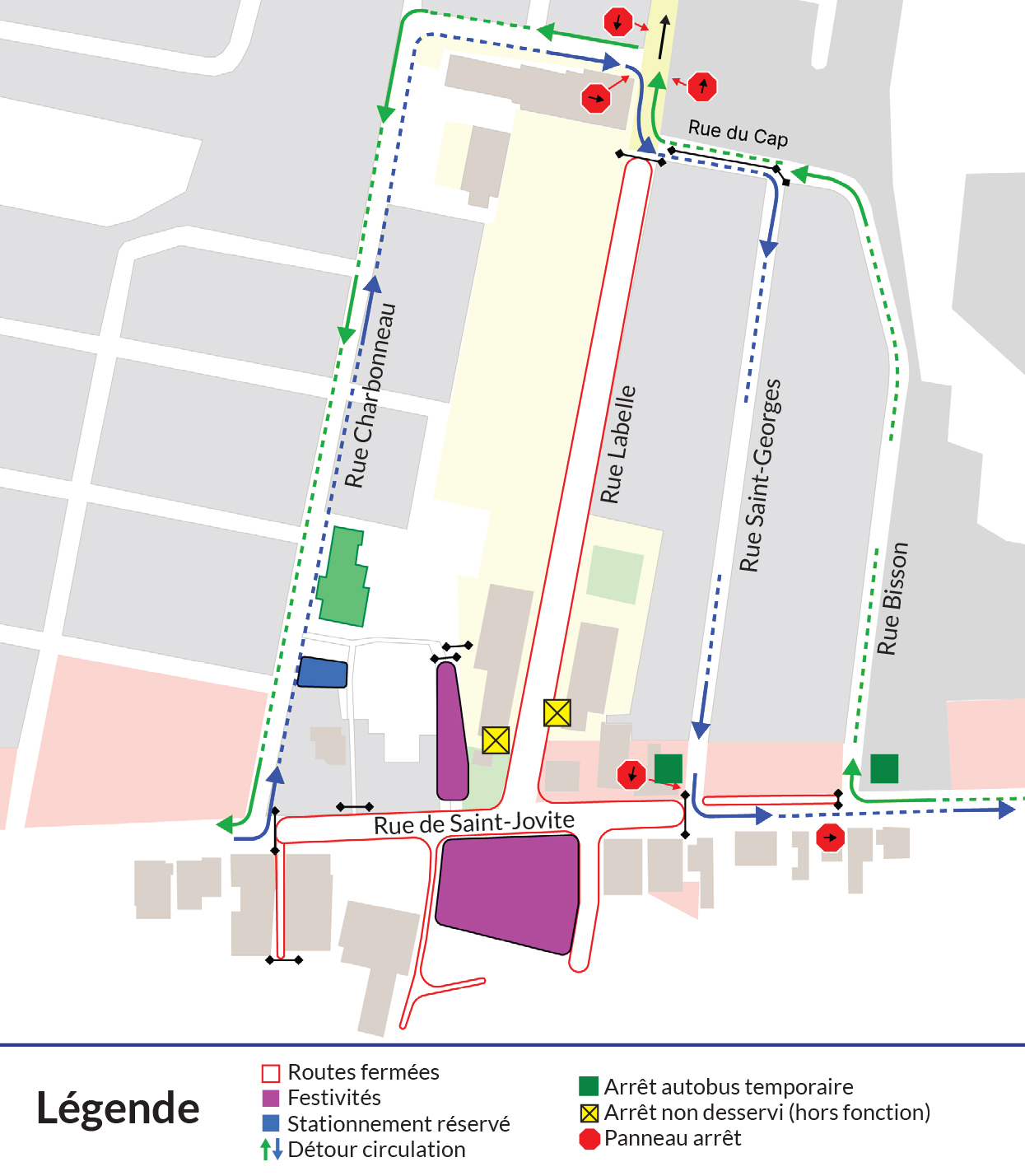 Carte des entraves - autobus